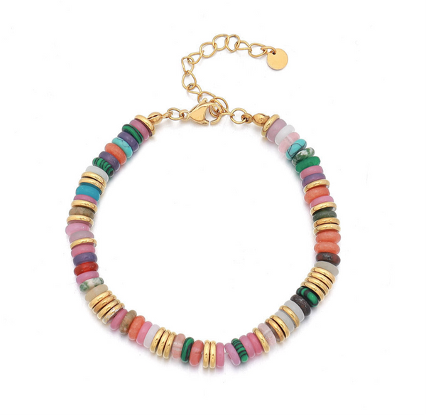 Freedom Beaded Gemstone Bracelet