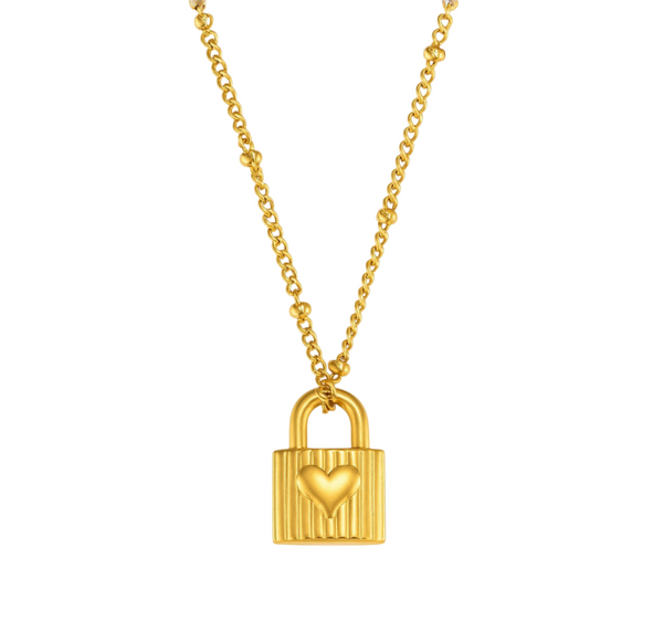Keep Me Lock Necklace