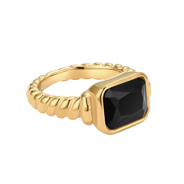 Belluno Twisted Signet Ring