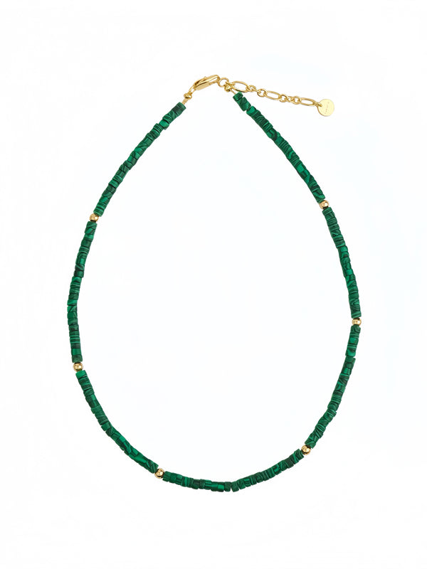 Good Vibes Malachite Gemstone Necklace