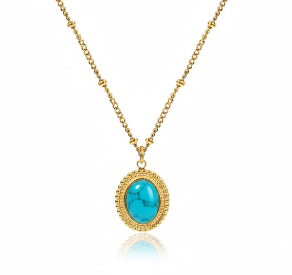 Micah Turquoise Necklace