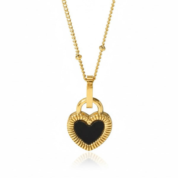 Miele Reversible Heart Necklace
