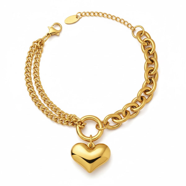 Loire Heart Chain Bracelet