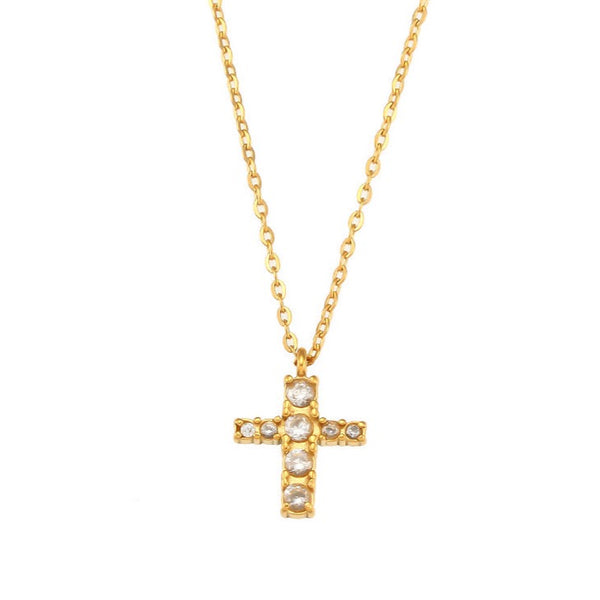 Mary Cross Necklace