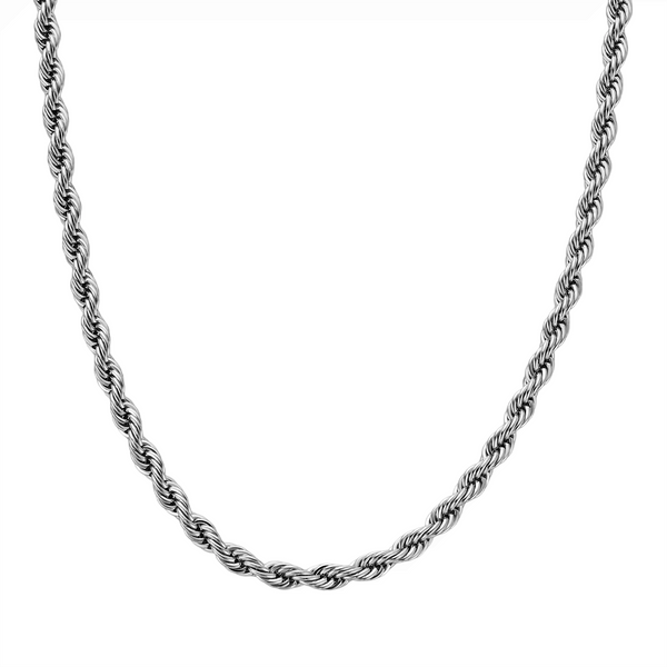 5mm Rope Chain - Silver