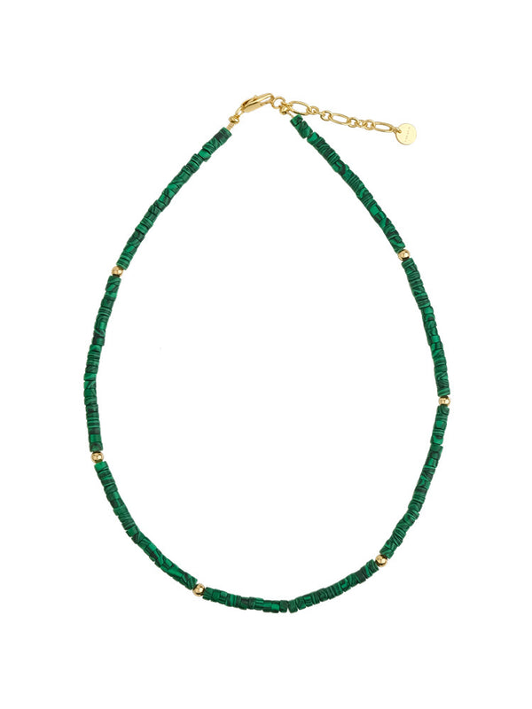 Good Vibes Malachite Gemstone Necklace