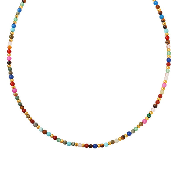 Marino Beaded Gemstone Necklace