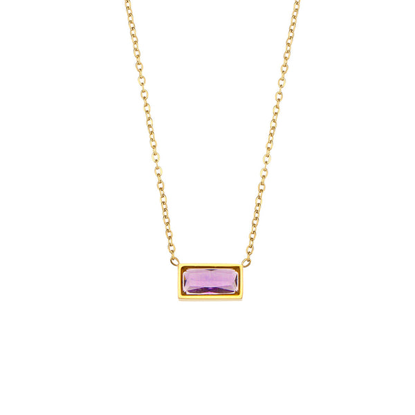 Candi Necklace - Lilac Purple