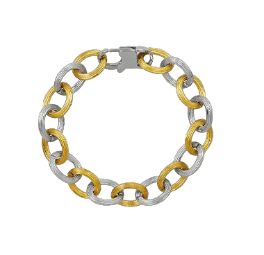 Interlocking Signature Chain Bracelet