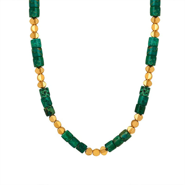 Vernazza Green Jasper Necklace