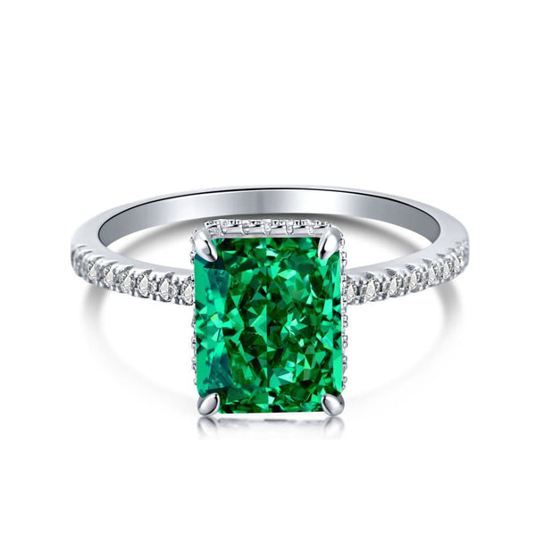 The Aurora Ring - Green Sapphire  | 925 Sterling Silver