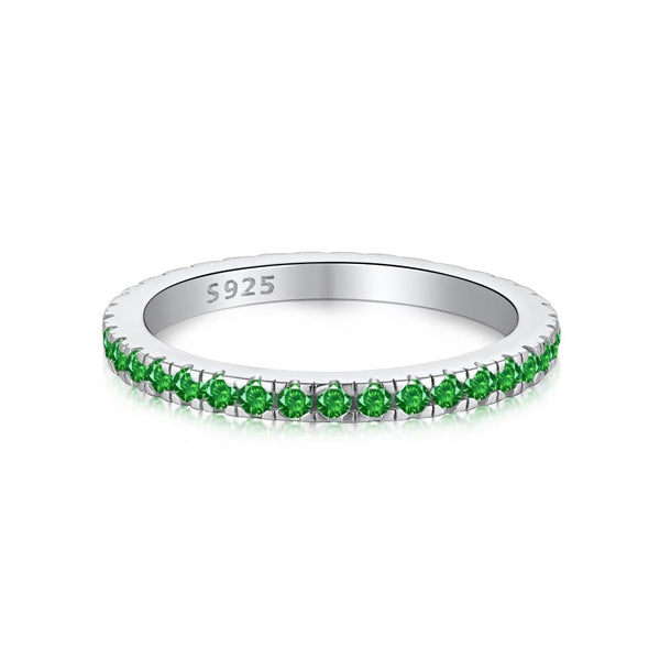 The Aura Ring -Emerald | 925 Sterling Silver